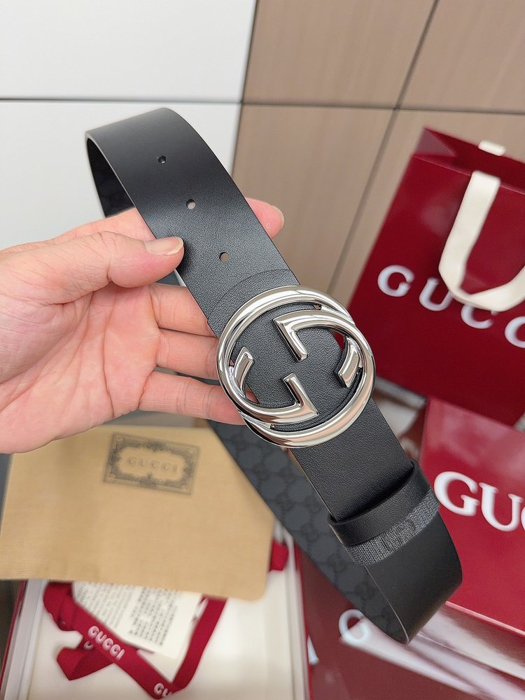 Gucci 남성 더블 G 뒤집을 수 있는 벨트 001-285992