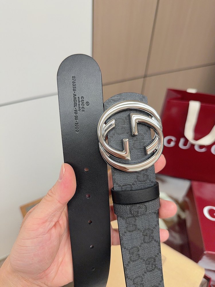 Gucci 남성 더블 G 뒤집을 수 있는 벨트 001-285992