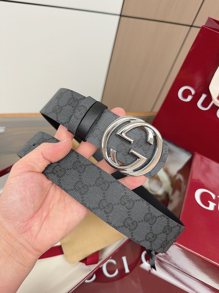 Gucci 남성 더블 G 뒤집을 수 있는 벨트 001-285992