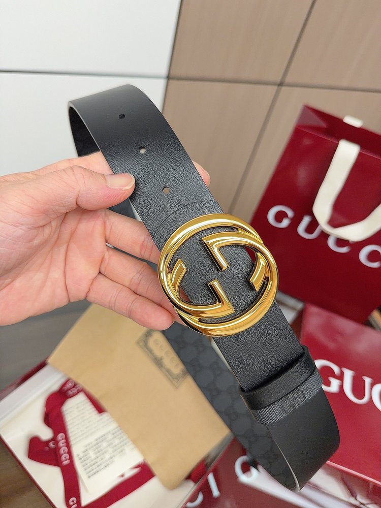 Gucci 남성 벨트 더블 G 로고 4cm 001-285993