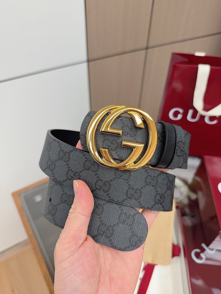 Gucci 남성 벨트 더블 G 로고 4cm 001-285993