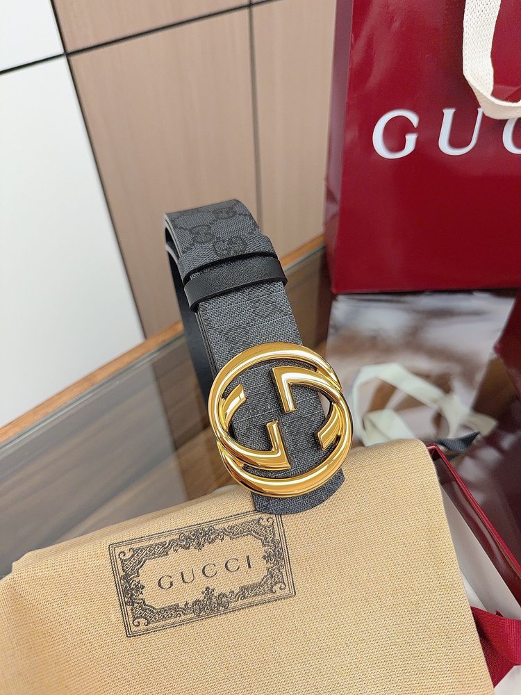 Gucci 남성 벨트 더블 G 로고 4cm 001-285993