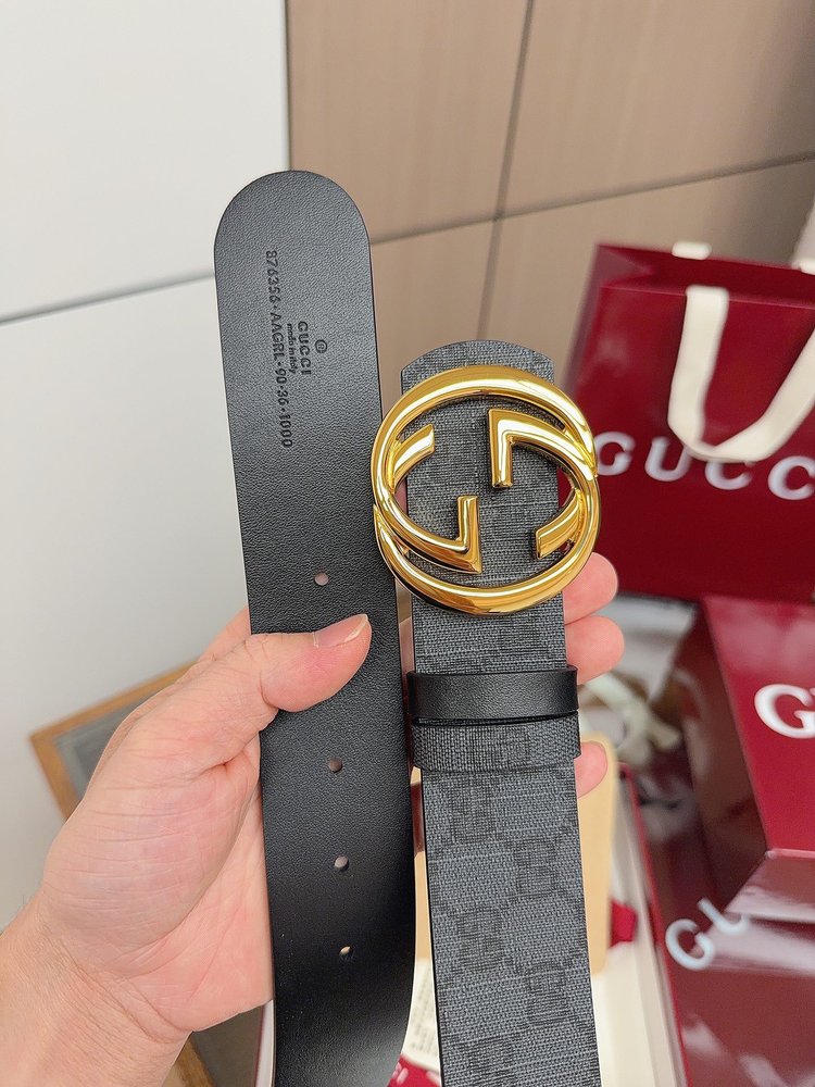 Gucci 남성 벨트 더블 G 로고 4cm 001-285993
