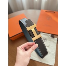 클래식 H 버클 양면 소가죽 벨트 001-286007