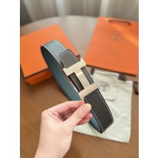 클래식 H 버클 양면 소가죽 벨트 001-286008