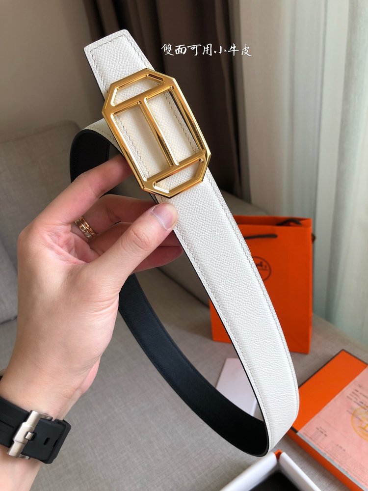 에르메스 양면 소가죽 벨트 38mm 001-286047