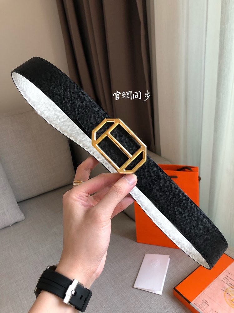 에르메스 양면 소가죽 벨트 38mm 001-286047