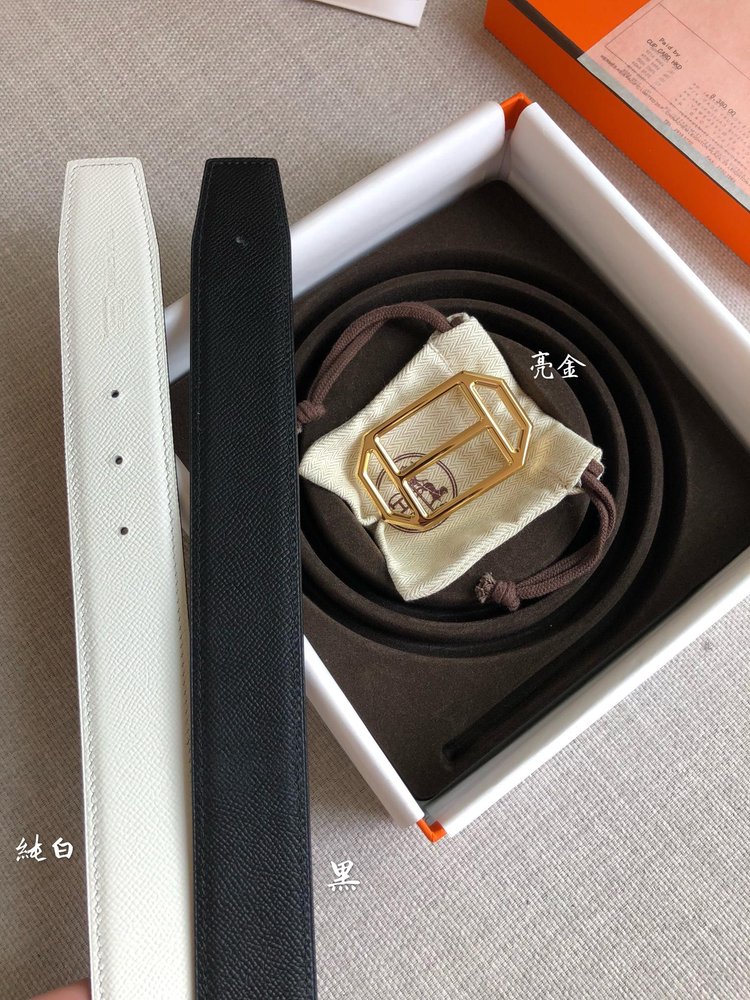 에르메스 양면 소가죽 벨트 38mm 001-286047