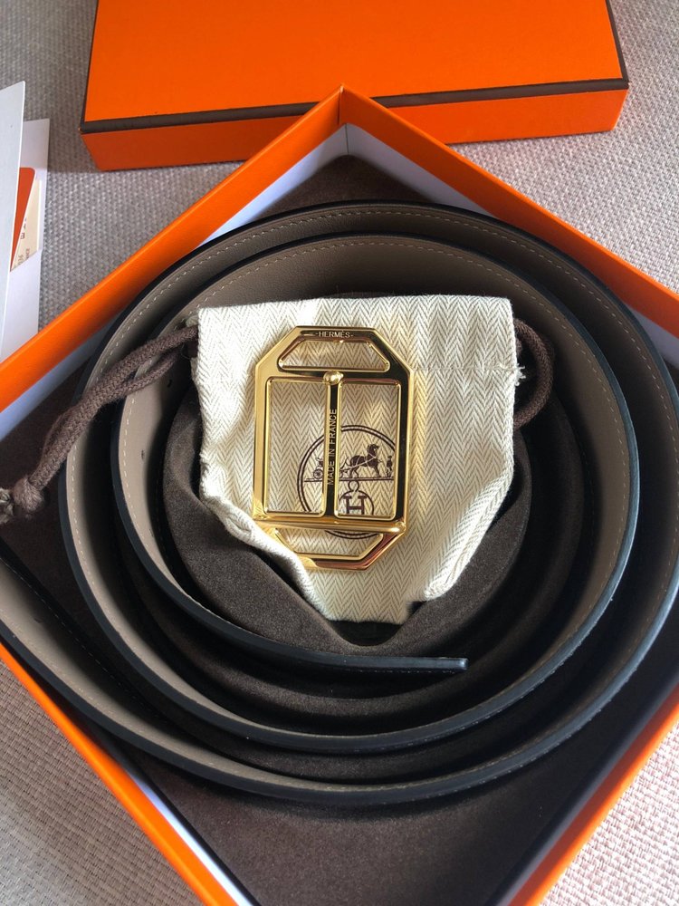 에르메스 양면 소가죽 벨트 38mm 001-286048