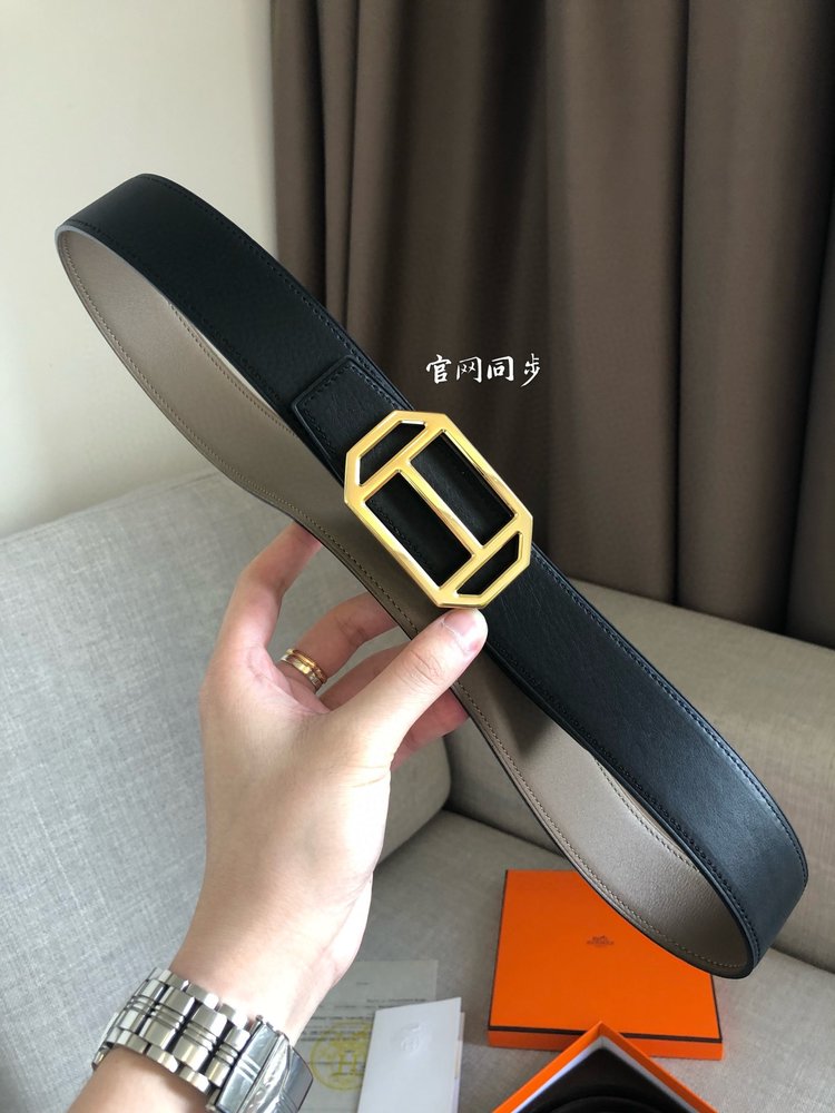 에르메스 양면 소가죽 벨트 38mm 001-286048