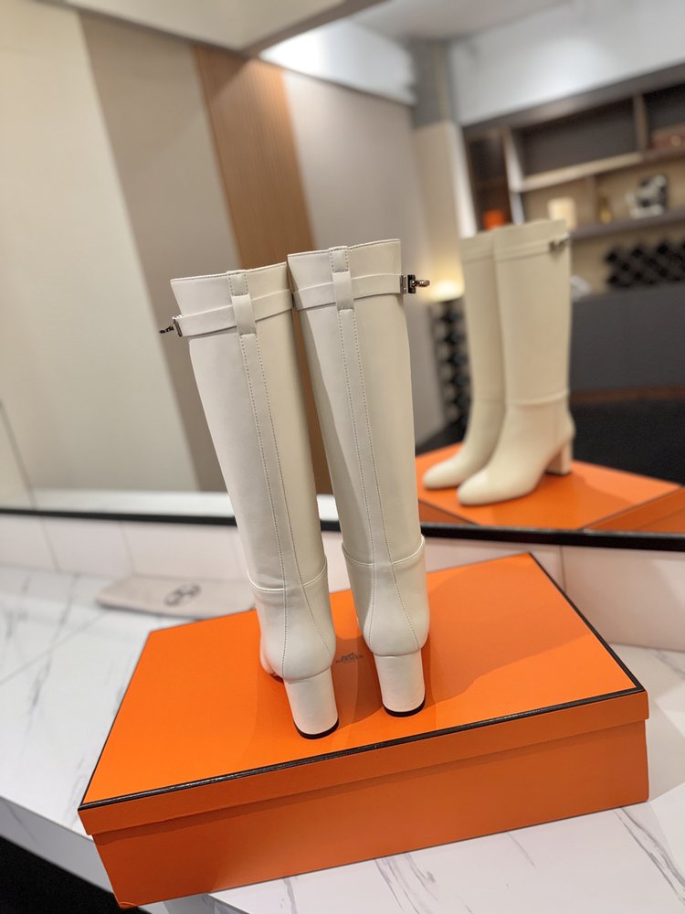 에르메스 점핑 블랙 잠금 하이부츠 최고 버전 001-286058
