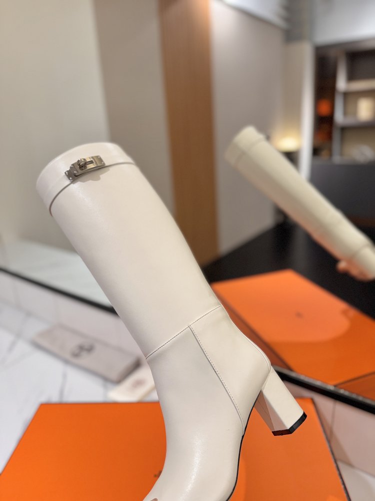 에르메스 점핑 블랙 잠금 하이부츠 최고 버전 001-286058