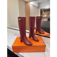 에르메스 점핑 블랙 락 버클 하이부츠 001-286059