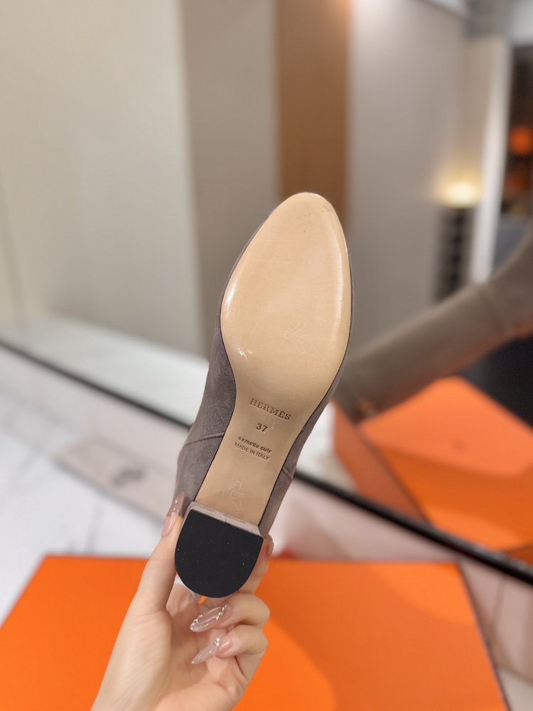 에르메스 점핑 블랙 락 하이부츠 001-286065