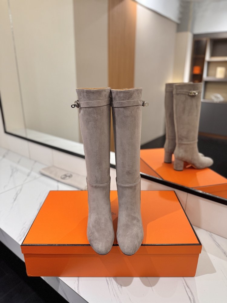 에르메스 점핑 블랙 락 하이부츠 001-286065