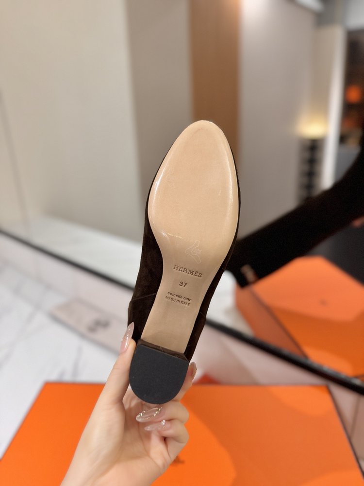 에르메스 점핑 블랙 잠금 버클 롱부츠 001-286066