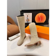 에르메스 레트로 미니멀 굽 부츠 001-286086