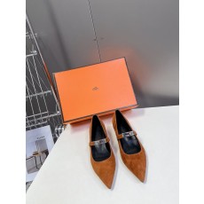에르메스 켈리 버클 뾰족코 고양이굽 여성화 001-286090