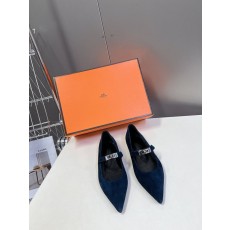 에르메스 Kelly 버클 뾰족토 패션 슈즈 001-286092