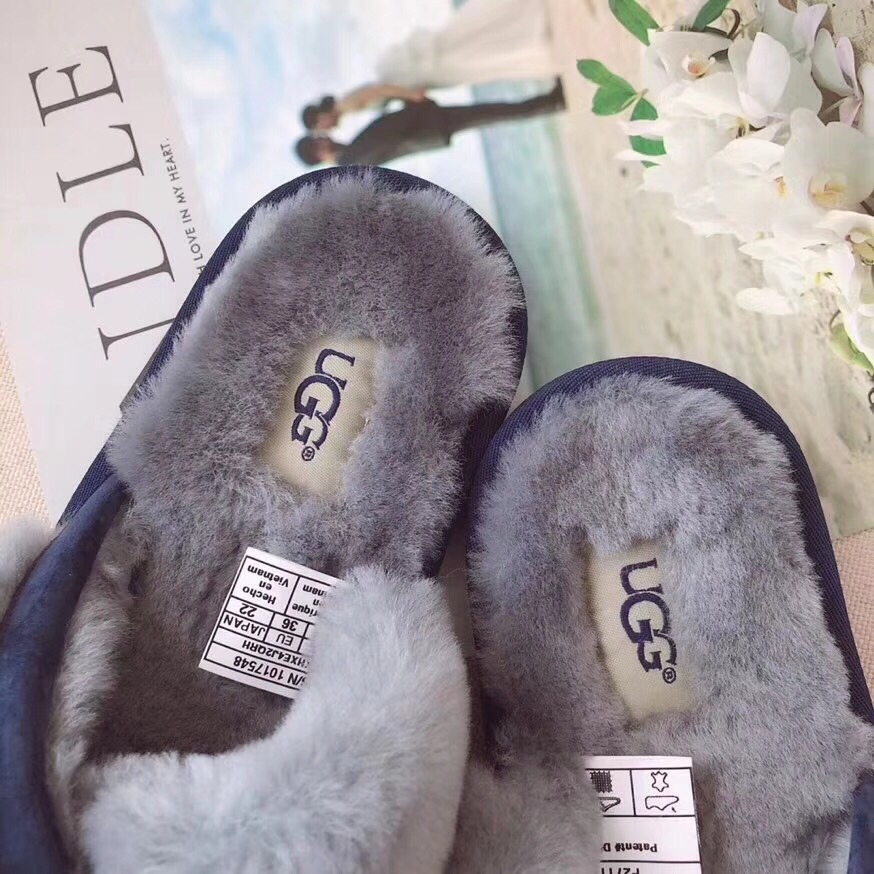 UGG 가을 신상 크로스 스트랩 울 슬리퍼 001-286119