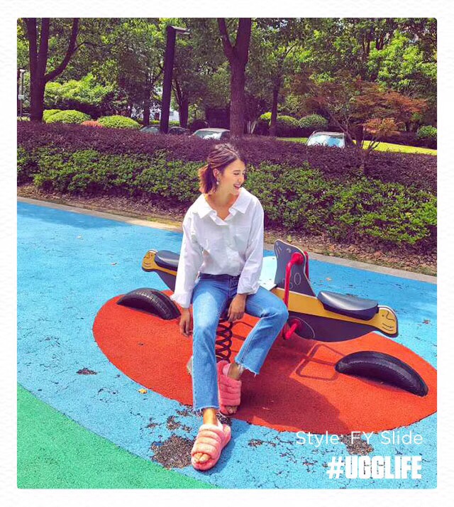 UGG 털 양모 실내 슬리퍼 001-286121