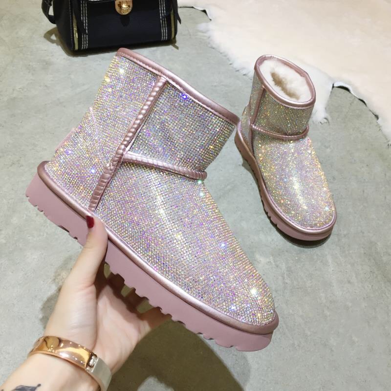 UGG 하이버전 다이아몬드 울 여성 신발 001-286138