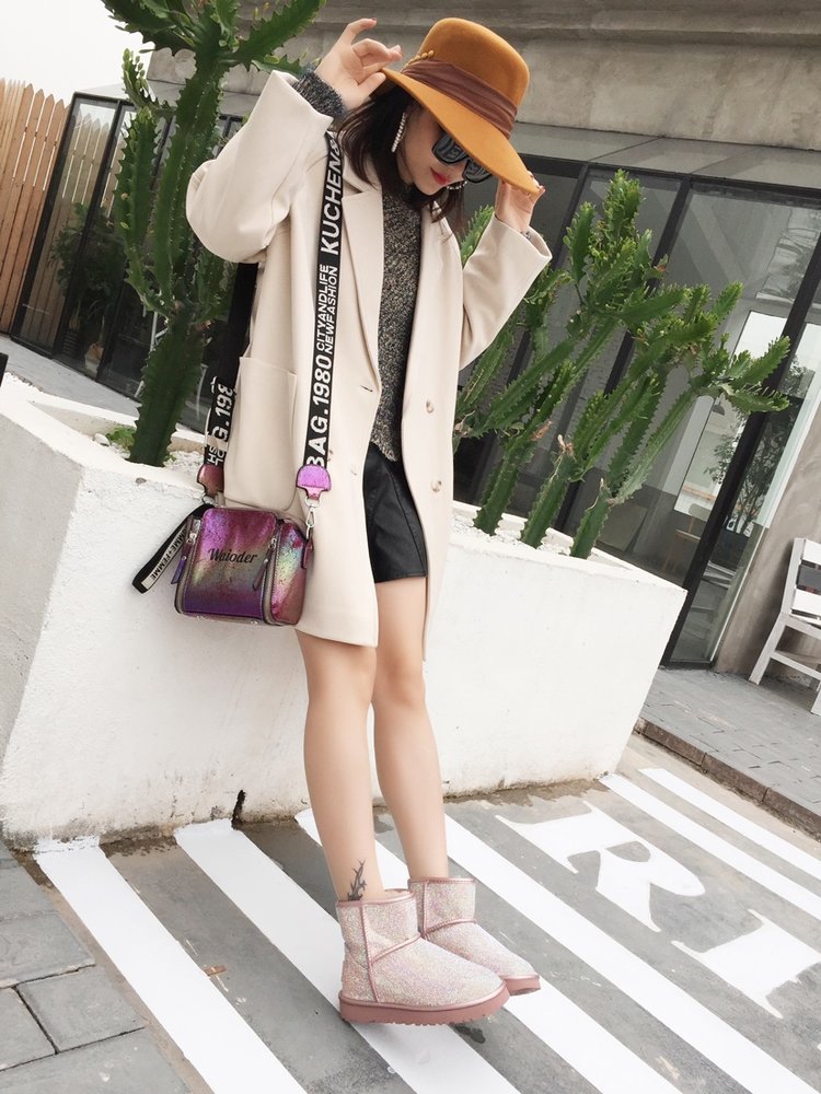 UGG 하이버전 다이아몬드 울 여성 부츠 001-286141