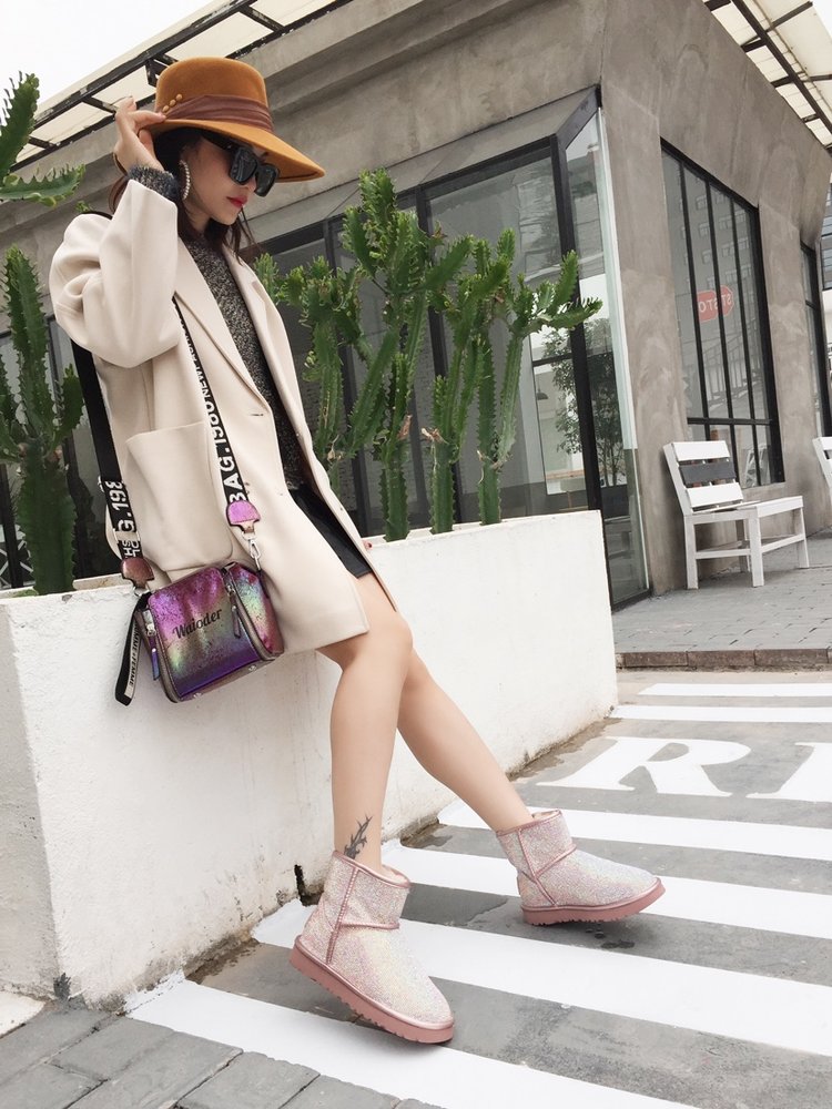UGG 하이버전 다이아몬드 울 여성 부츠 001-286141