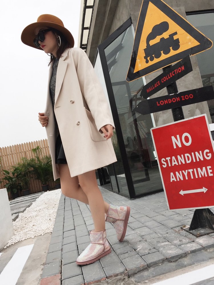 UGG 하이버전 다이아몬드 울 여성 부츠 001-286141