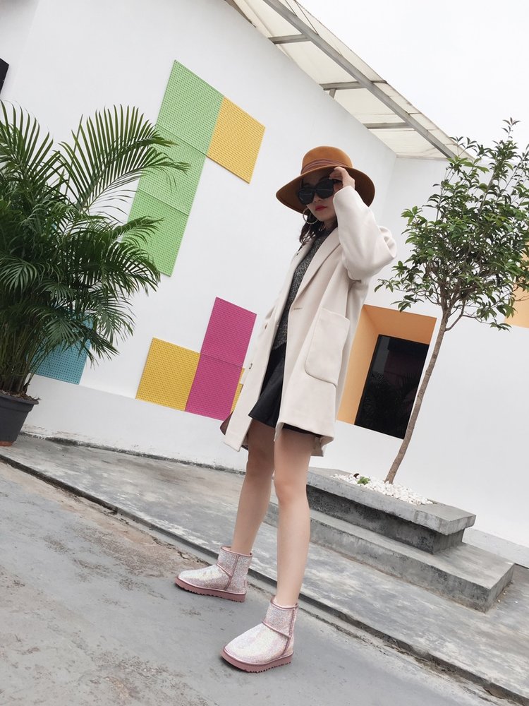 UGG 하이버전 다이아몬드 울 여성 부츠 001-286141