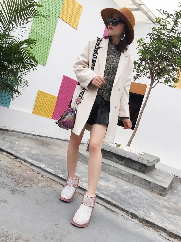 UGG 하이버전 다이아몬드 울 여성 부츠 001-286141