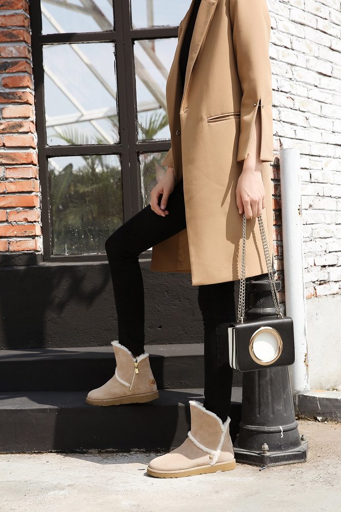UGG 겨울 스노우부츠 베이지 블랙 001-286143