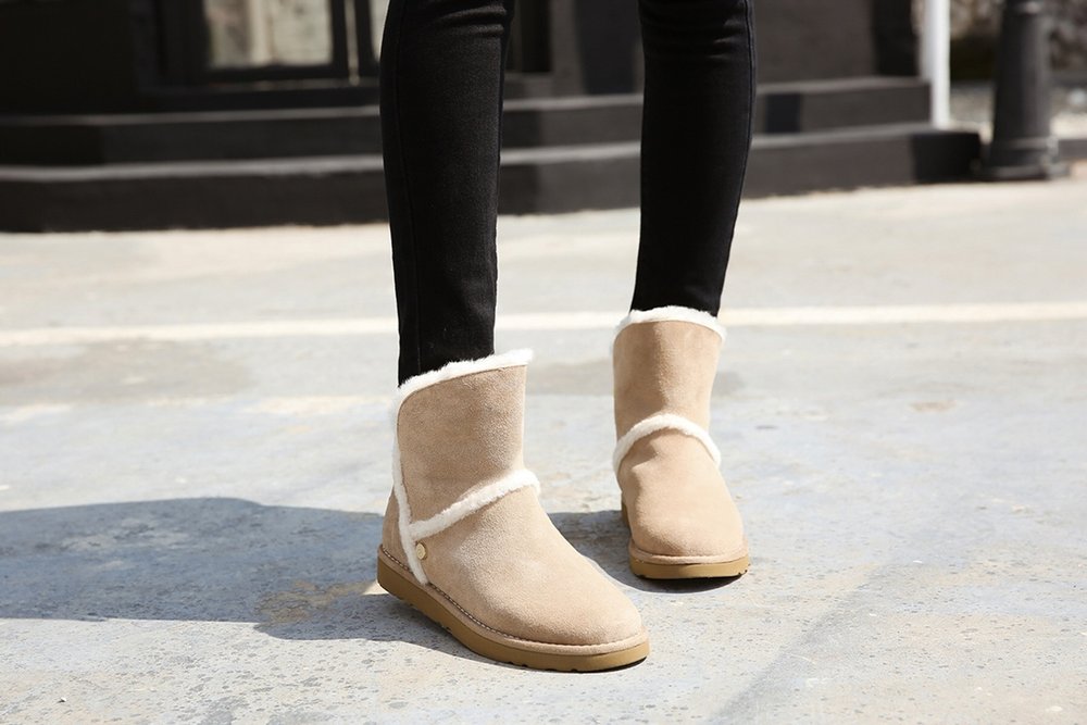 UGG 겨울 스노우부츠 베이지 블랙 001-286143