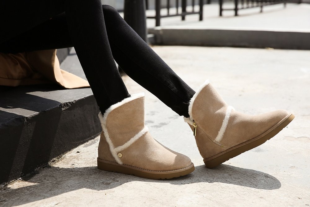 UGG 겨울 스노우부츠 베이지 블랙 001-286143