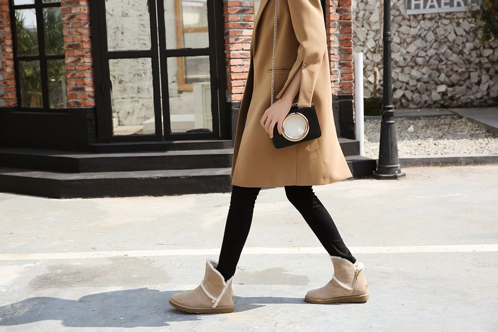 UGG 겨울 스노우부츠 베이지 블랙 001-286143