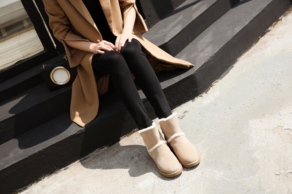 UGG 겨울 스노우부츠 베이지 블랙 001-286143