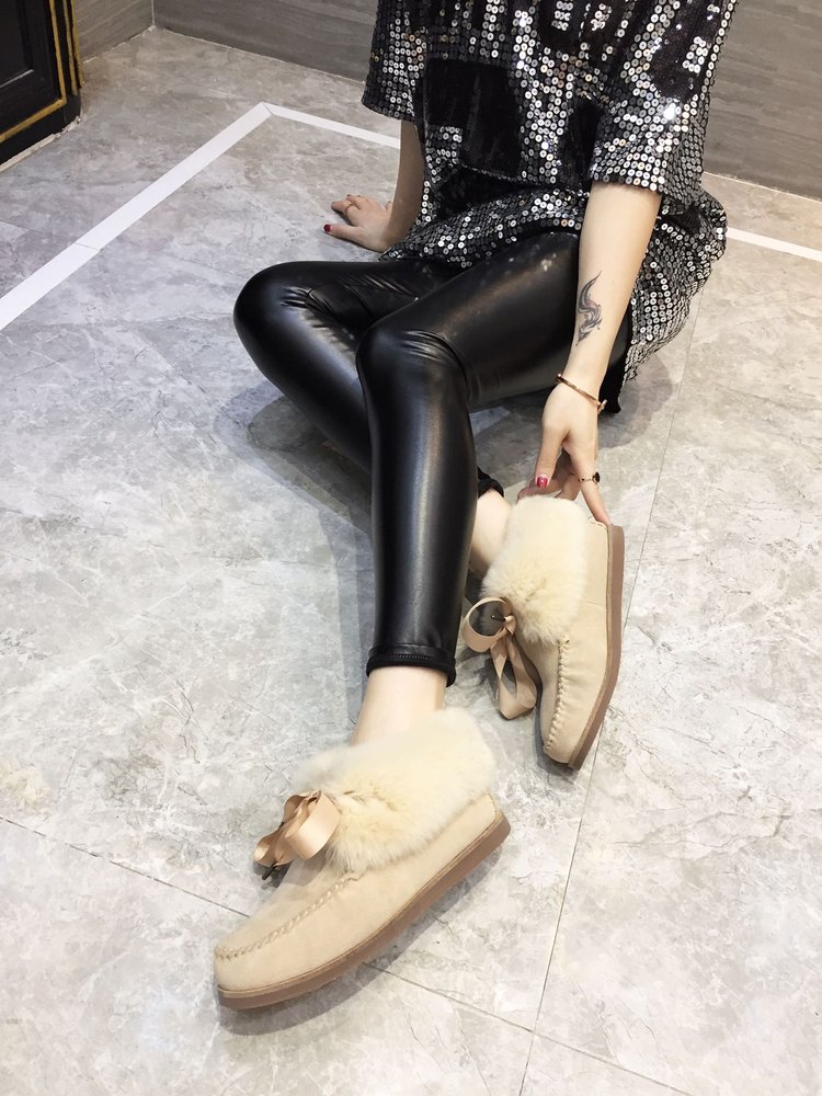 UGG 한정판 토끼털 깃털 양모 여성 부츠 001-286148