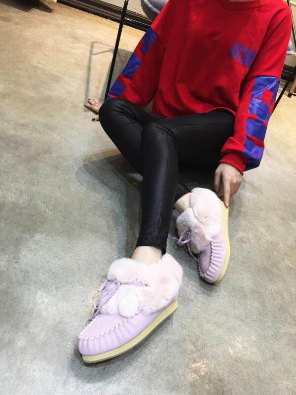 OZWEAR UGG 양모 토끼털 스노우부츠 001-286154