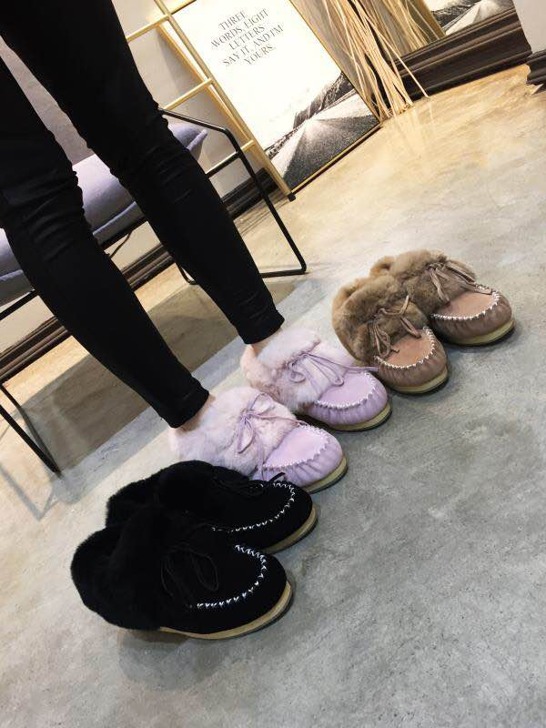 OZWEAR UGG 양모 토끼털 스노우부츠 001-286154