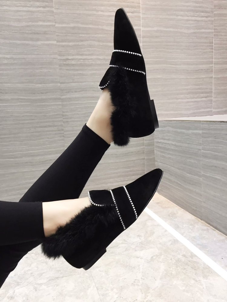 UGG 뾰족한 털신발 따뜻한 양모 001-286157