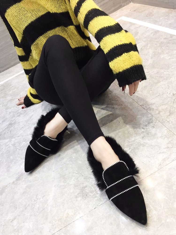 UGG 뾰족한 털신발 따뜻한 양모 001-286157