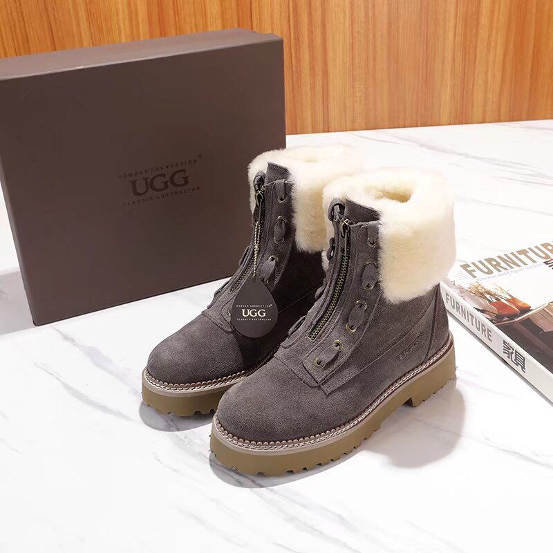 UGG 스노우부츠 고광택 은근한 굽 001-286164