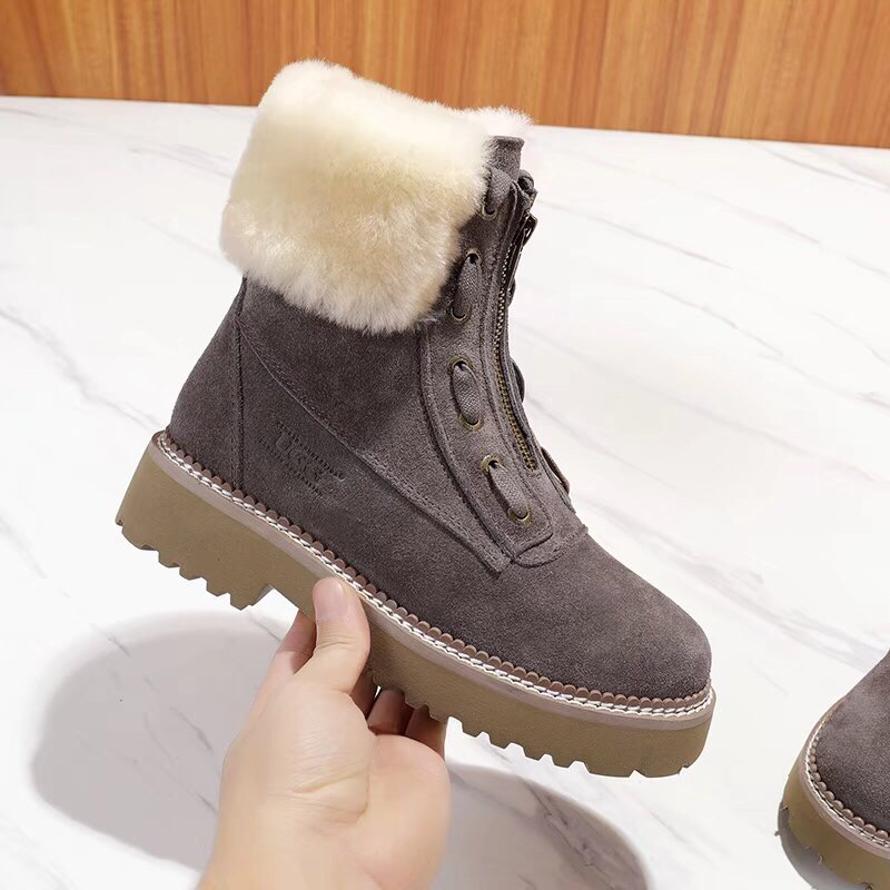UGG 스노우부츠 고광택 은근한 굽 001-286164