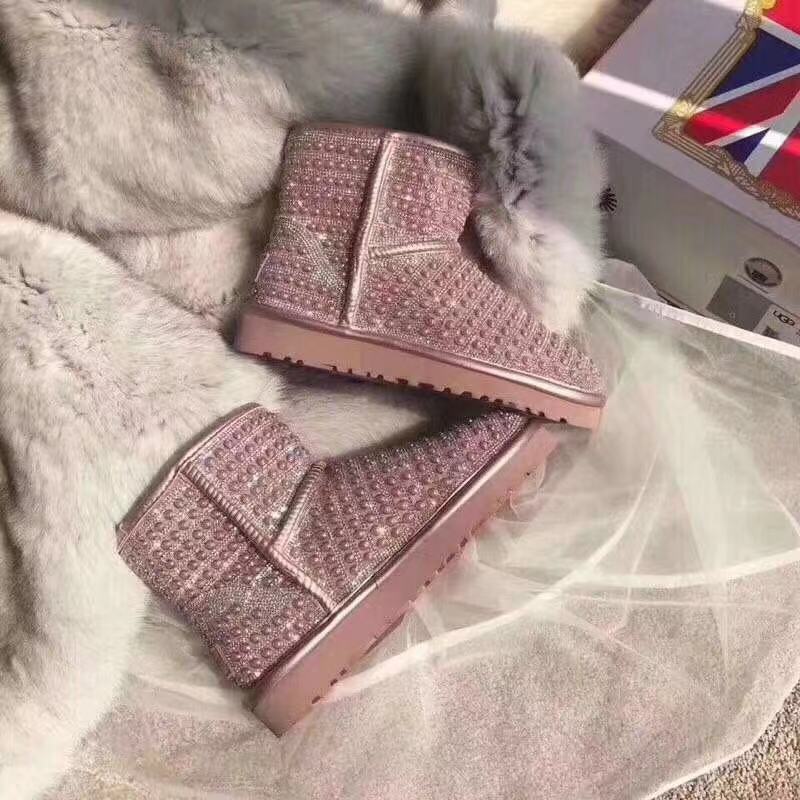 UGG 진주 스와로브스키 양털 부츠 001-286177
