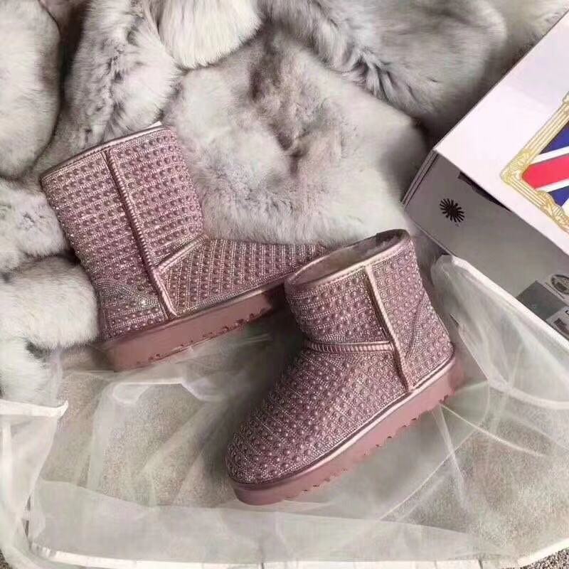 UGG 진주 스와로브스키 양털 부츠 001-286177