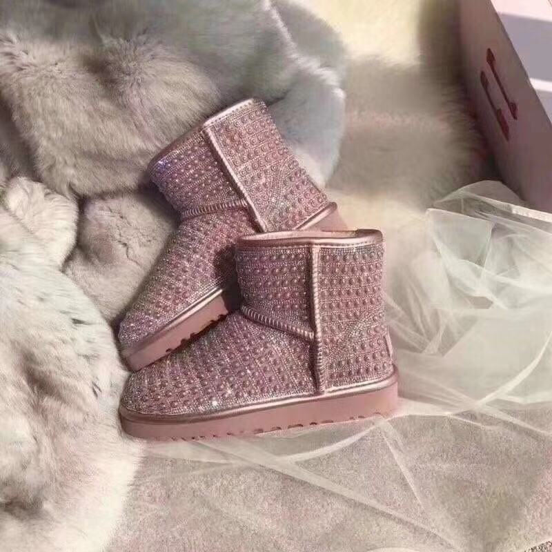 UGG 진주 스와로브스키 양털 부츠 001-286177