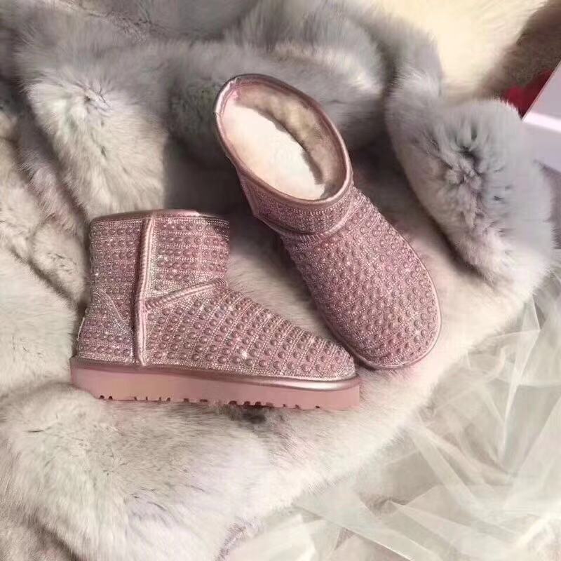 UGG 진주 스와로브스키 양털 부츠 001-286177