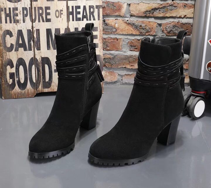 UGG 여성 하이힐 부츠 마크라메 라인 보온 001-286193