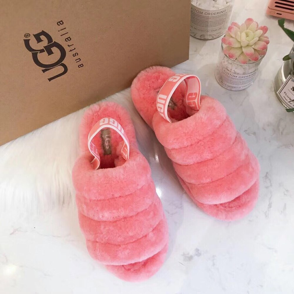 UGG 양갈래 코코넛 퍼 슬리퍼 001-286229