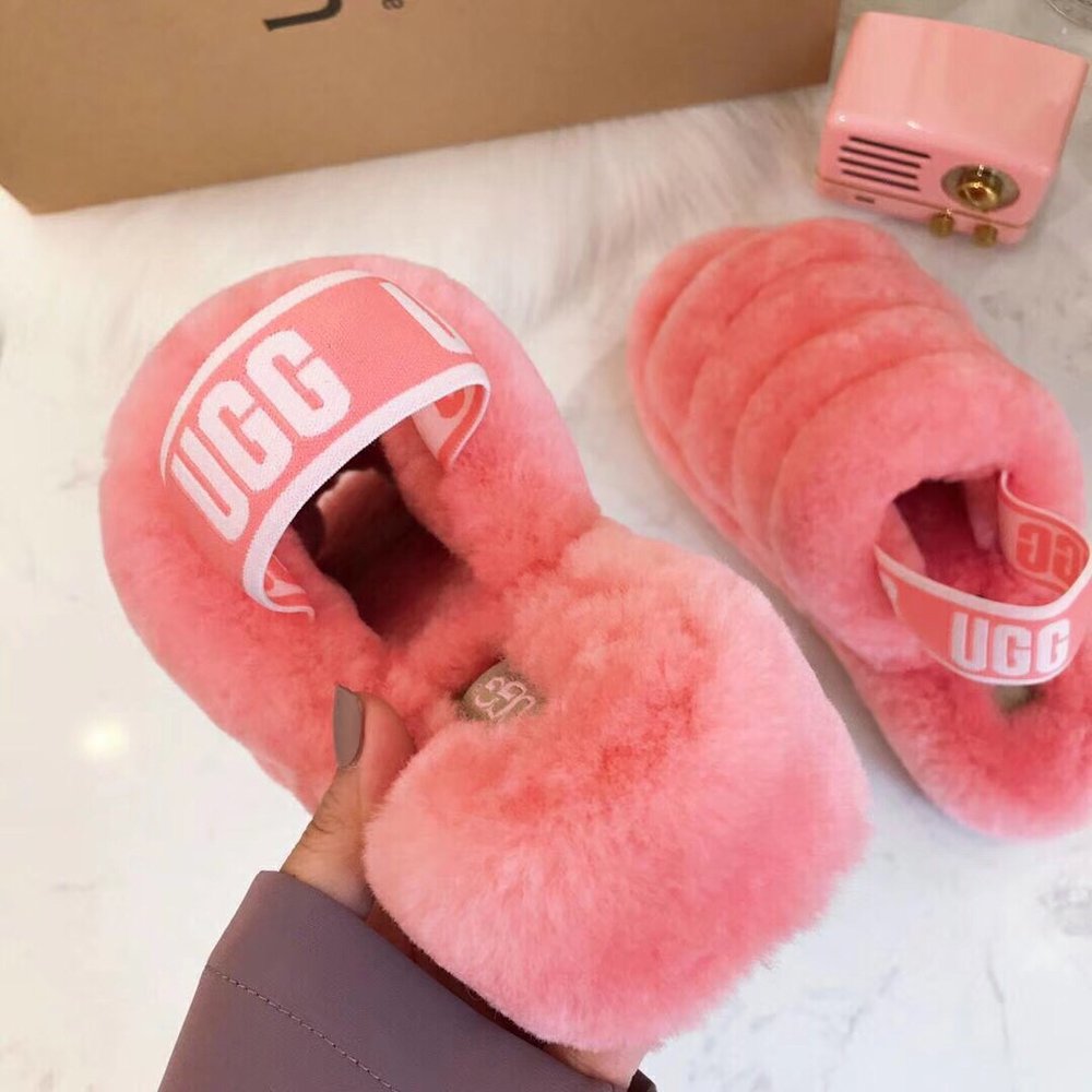 UGG 양갈래 코코넛 퍼 슬리퍼 001-286229